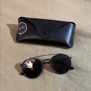 Ray-Ban Black Circle Aviator Sunglasses